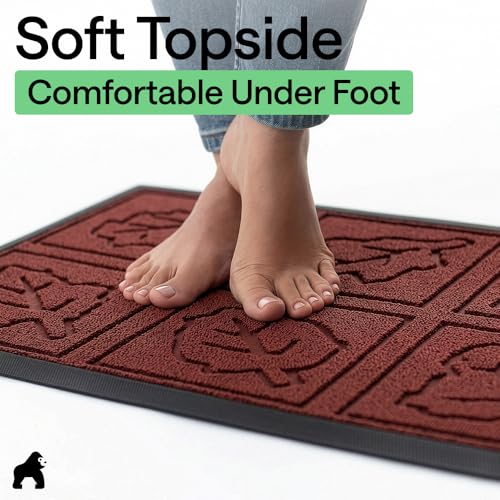 WeatherMAX Door Mat (Burgundy Leaves / 35" x 23")