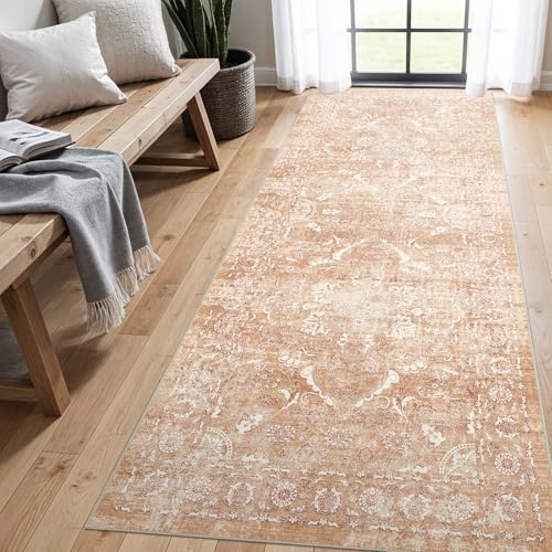 4x8 Washable Hallway Runner Rug (Brick / 4x8)