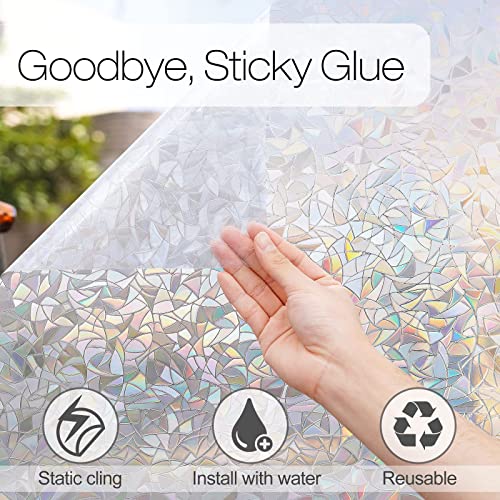 Rainbow Window Privacy Film (17.5" x 157.4" / Clear)