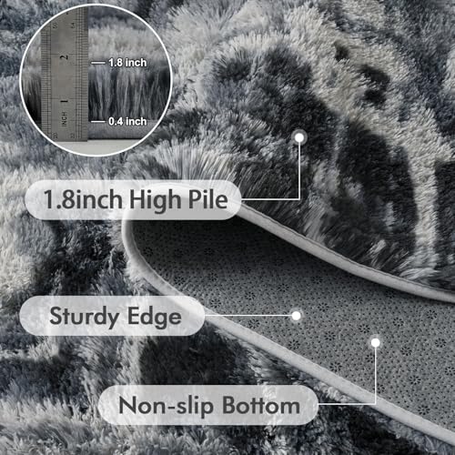 8x10 Ft Extra Large Shag Rugs for Living Room (Ca Blue 5sm12 / 8' X 10' (Rectangular))
