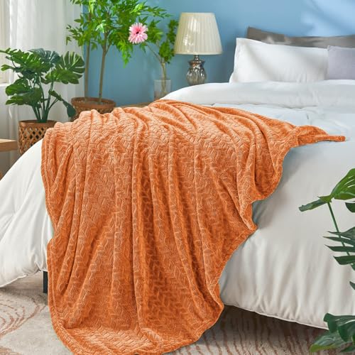 Rust Fleece Twin Blanket (Rust / Twin/Twin XL-60x90 IN)