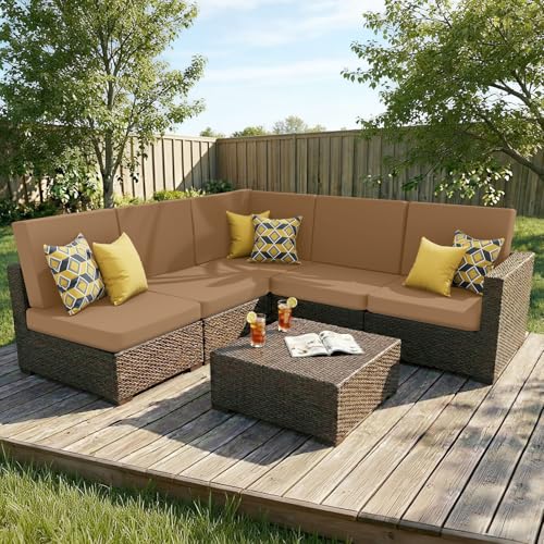 Couch Cushion Covers (Camel / Seat 1 Pack)
