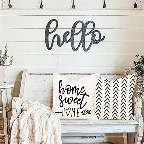 Pillow Covers 18x18 Set of 4 (Cream White / 18" x 18" (Pack of 4))