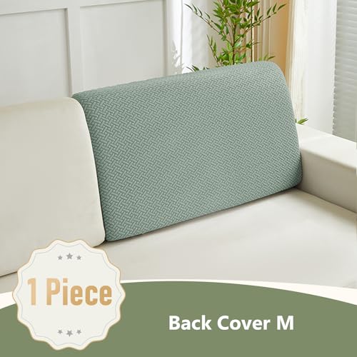Couch Cushion Covers for Sofa Couch Covers Wear (Texture-green / Medium Back Cover)