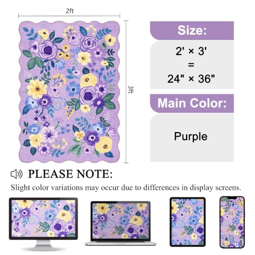 2x3 Rugs for Entryway (Purple (Big) / 2' x 3' (Rectangular))