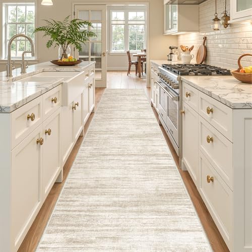 2x10 Runner Rug Non Slip (Brown/Beige / 2' x 10' (Runner))