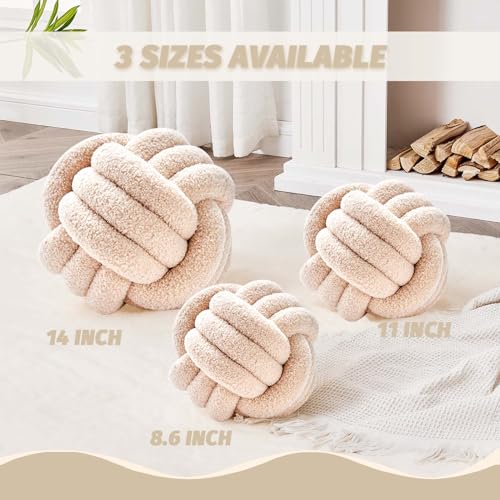 Knot Pillow Ball (Beige / Medium (Pack of 1))