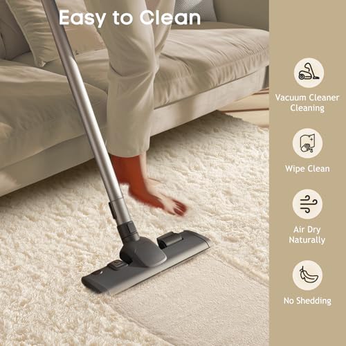 7x10 Area Rugs for Living Room (2- Ivory / 7' x 10' (Rectangular))