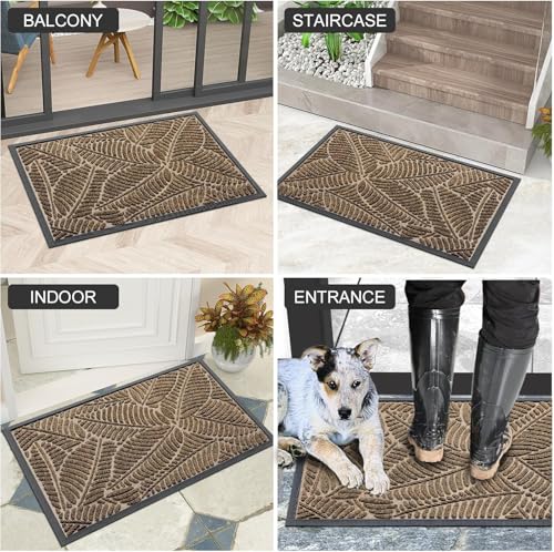 Waterproof Front Doormat (Brown / 59" X 23")