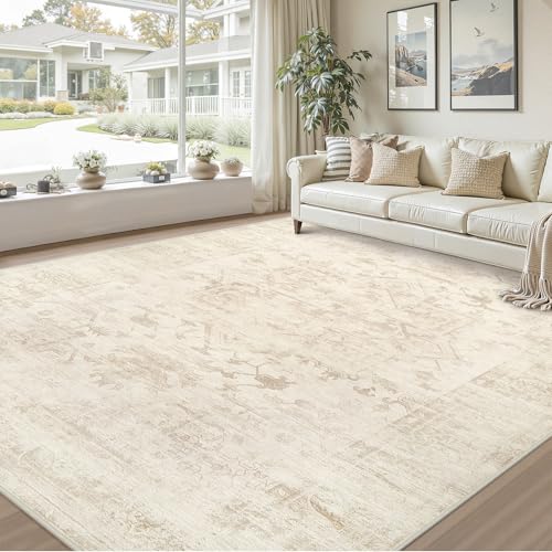 8x10 Area Rugs Living Room (Beige/Brown / 8' x 10' (Rectangular))