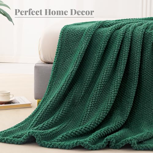 Soft Fleece King Size Bed Blanket (Emerald Green / King(90x104 In))