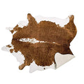 Premium Faux Cowhide Rug 110 x70 cm (2'3" x 3'7" (Irregular) / Brown)