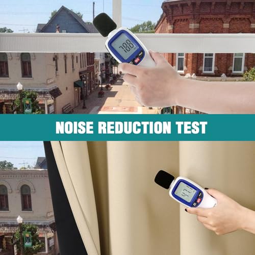 100% Blackout Curtains for Bedroom 54 Inches Long 2 Panels Set (42"W x 54"L (Pack of 2) / Beige)