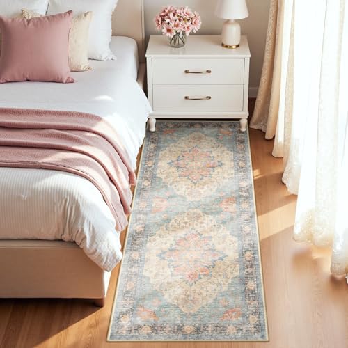 Washable Area Rug (Blue/Orange/Red / 2' x 6' (Rectangular))