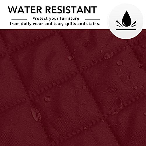 Sectional Couch Covers for Dogs L Shape Sofa Cover Reversible Sofa Slipcover Chaise Lounge Cover Furniture Protector Cover for Pets Dog Cat (42" x 52" / Christmas Red/Christmas Red)