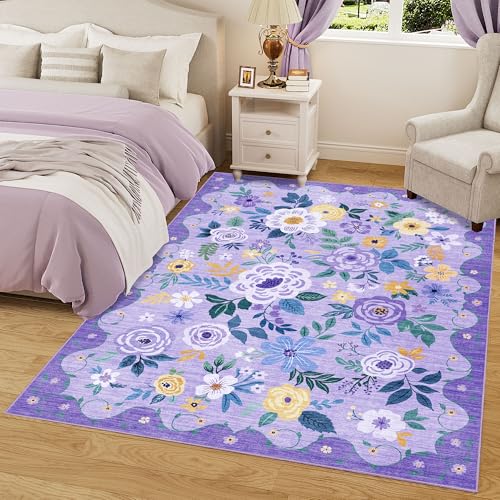 6x9 Area Rugs (Purple / 6' x 9' (Rectangular))