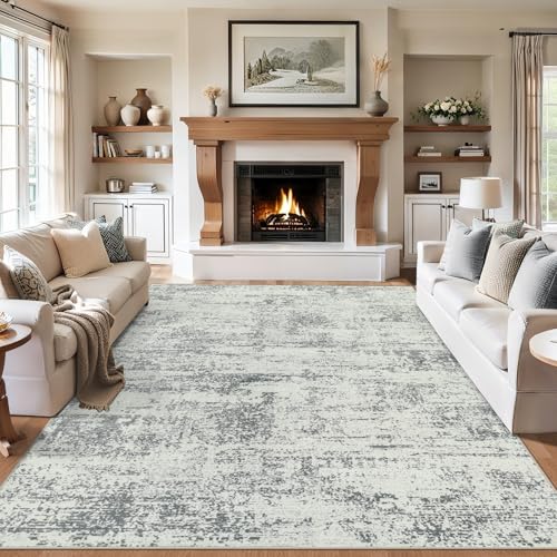 Area Rug Living Room (Grey / 5' x 7' (Rectangular))