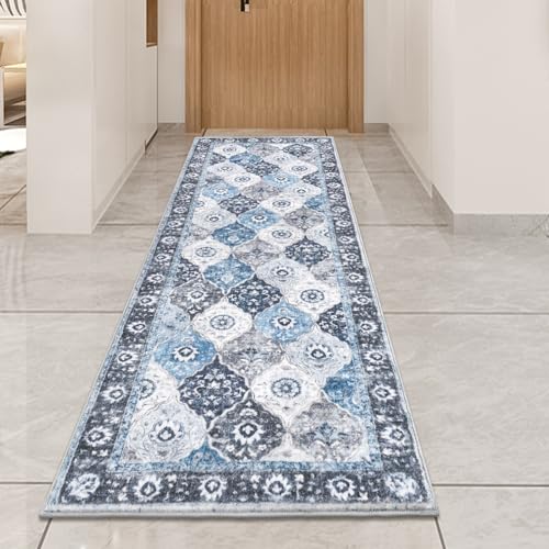 HEBE Hallway Runner Rug 2'x6' (Multi-blue / 2' x 6' (Rectangular))