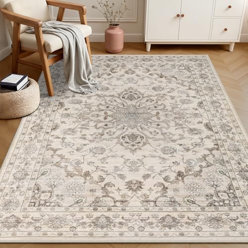 3x5 Area Rugs Living Room (Brown Beige / 3' x 5' (Rectangular))