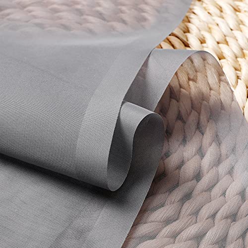 Grey Sheer Curtains 72 Inches Long 2 Panels (Grey / 42"W x 72"L (Pack of 2))