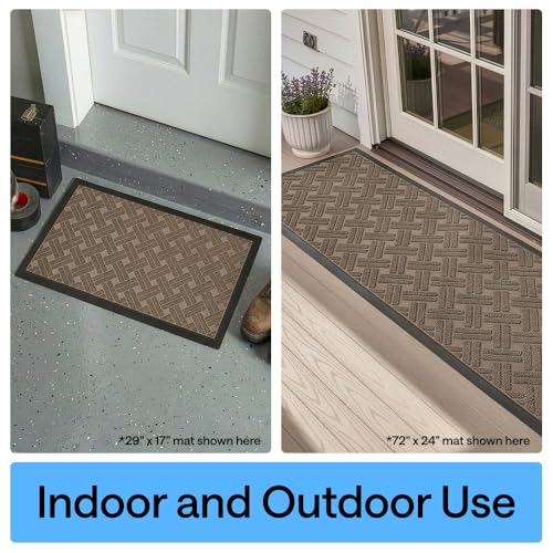WeatherMAX Door Mat (Taupe Basket Weave / 29" x 17")