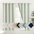 Sage Green Kitchen Linen Completely Shaded Draperies (52"W x 63"L (Pack of 2) / Sage Green)