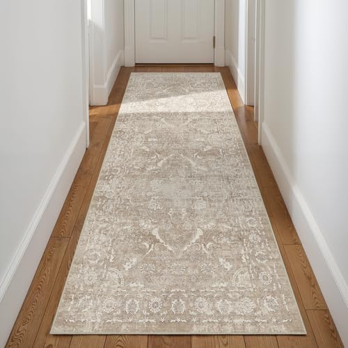 3x8 Washable Runner Rug (Natural Beige / 3x8)