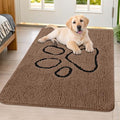 Dog Door Mat for Muddy Paws (40"X32" / Coffee and Black)