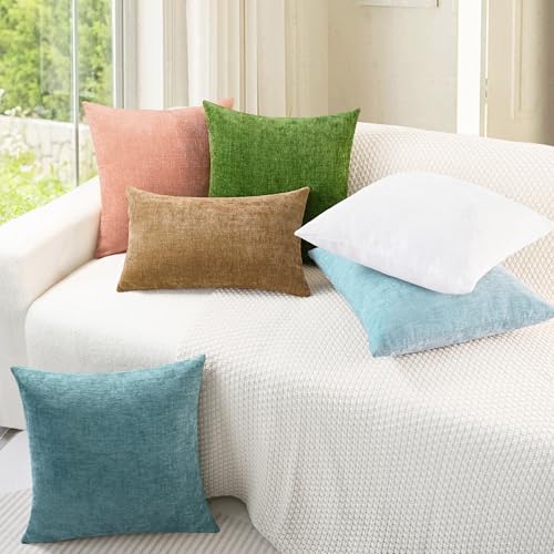 Decorative Throw Pillow Covers 26 X 16 Inches Light Blue Grey (26" x 16" (Pack of 2) / Light Blue Grey)