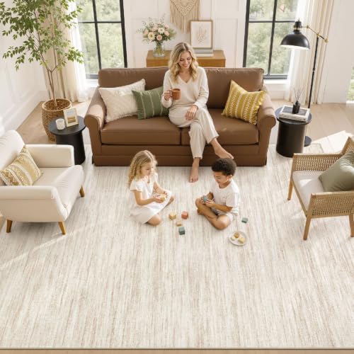 Boho 5x8 Area Rug Living Room Rugs Machine Washable Beige (A-beige / 5' x 8' (Rectangular))