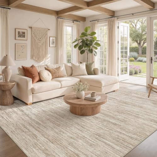 Boho 5x7 Area Rug Living Room Rugs Machine Washable Dark Brown (A-dark Brown / 5' x 7' (Rectangular))