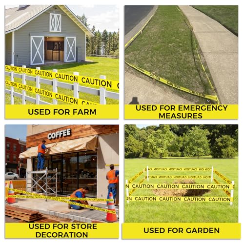 1 Roll Premium Yellow Caution Tape (Yellow / 3 Inch X 330 Feet)