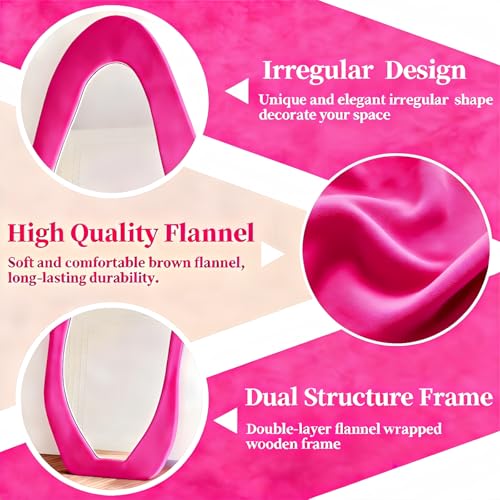 Full Length Mirror (Rose Pink / 63"L x 24"W)