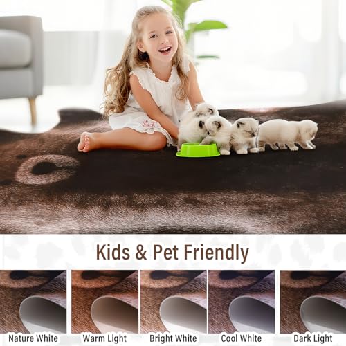 Premium Bear Print Rug (6'3" x 7' (Irregular) / Classic Bear)