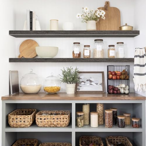Extra Long Floating Shelves for Wall (47.2" / D. Grey)