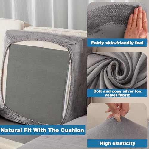Couch Cover 4 (Grey / 3 Seater + Chaise)