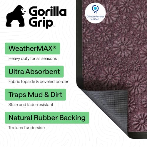 WeatherMAX Door Mat (Purple Confetti Daisy / 35" x 23")