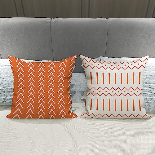Fall Pillow Covers 22x22 Set of 4 (Orange / 22" x 22" (Pack of 4))