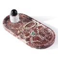 Norway Natural Marble Tray (Rose Lepanto / 12" x 6" x 0.8")
