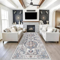 4x10 Washable Hallway Runner Rug (4' x 10' (Rectangular) / Brick)