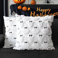 Halloween Pillow Covers 20x20 Set of 2 White Ghost Farmhouse Home Decor (White / 20" x 20" (Pack of 2))