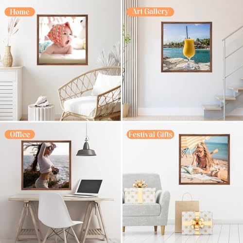 16x16 Wood Frame Brown (Brown / 16x16)