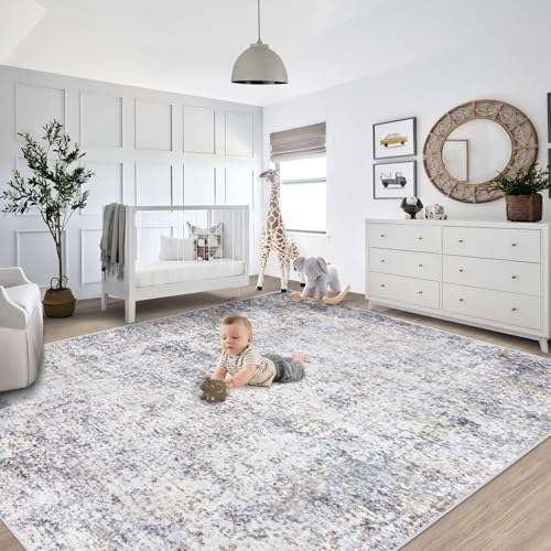 8x10 Area Rugs for Living Room (Blue Grey / 8' x 10' (Rectangular))