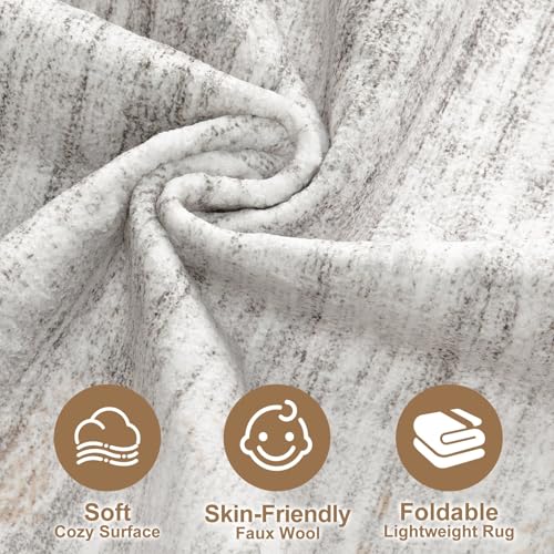 Boho 10x14 Area Rug Living Room Rugs Machine Washable Grey (A-grey / 10' x 14' (Rectangular))