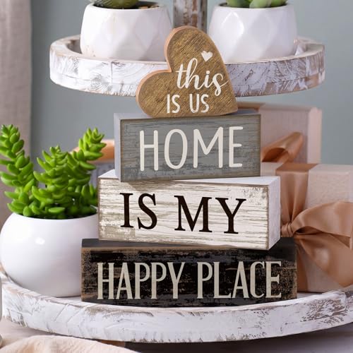 4 Pcs Farmhouse Table Decoration (Vivid Heart)