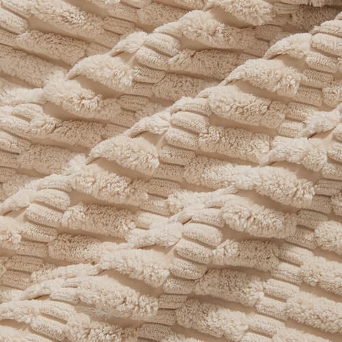 4 Packs Decorative Throw Pillow Covers for Living Room Couch Bed (20" x 20" (Pack of 4) / Tan)
