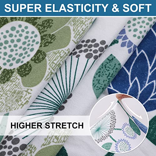 Printed Couch Cushion Covers (Light Green / Backrest Large)
