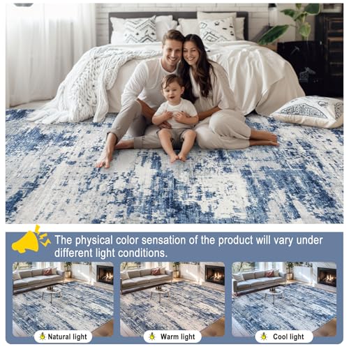 6x9 Area Rug Living Room (New-blue Grey / 6' x 9' (Rectangular))