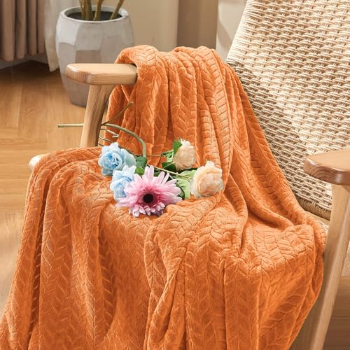 Rust Fleece Twin Blanket (Rust / Twin/Twin XL-60x90 IN)