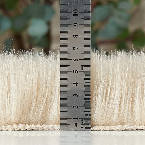 Ultra Soft Fluffy Shaggy Area Rug Faux Fur Rug Chair Cover Seat Pad Fuzzy Area Rug for Bedroom Floor Sofa Living Room (Beige / 4' x 6' (Rectangular))